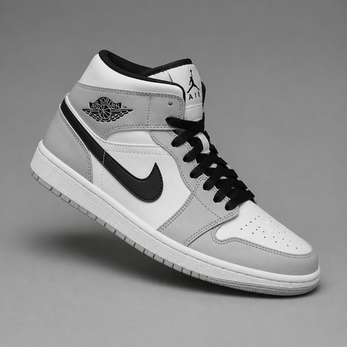 Minimal High-Top Sneakers – White & Black Classic Street Style